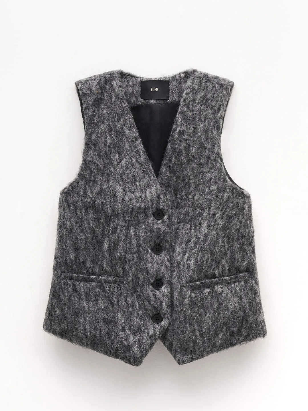 Eleh gilet grigio in lana