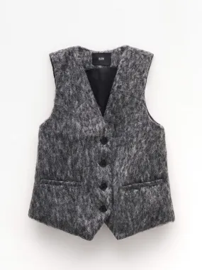 Eleh gilet grigio in lana
