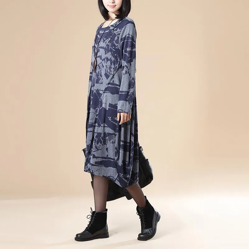 Elena Casual Vintage Loose Plus Size Dress