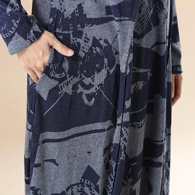 Elena Casual Vintage Loose Plus Size Dress
