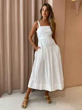 Elka Collective Farnsworth Dress in White