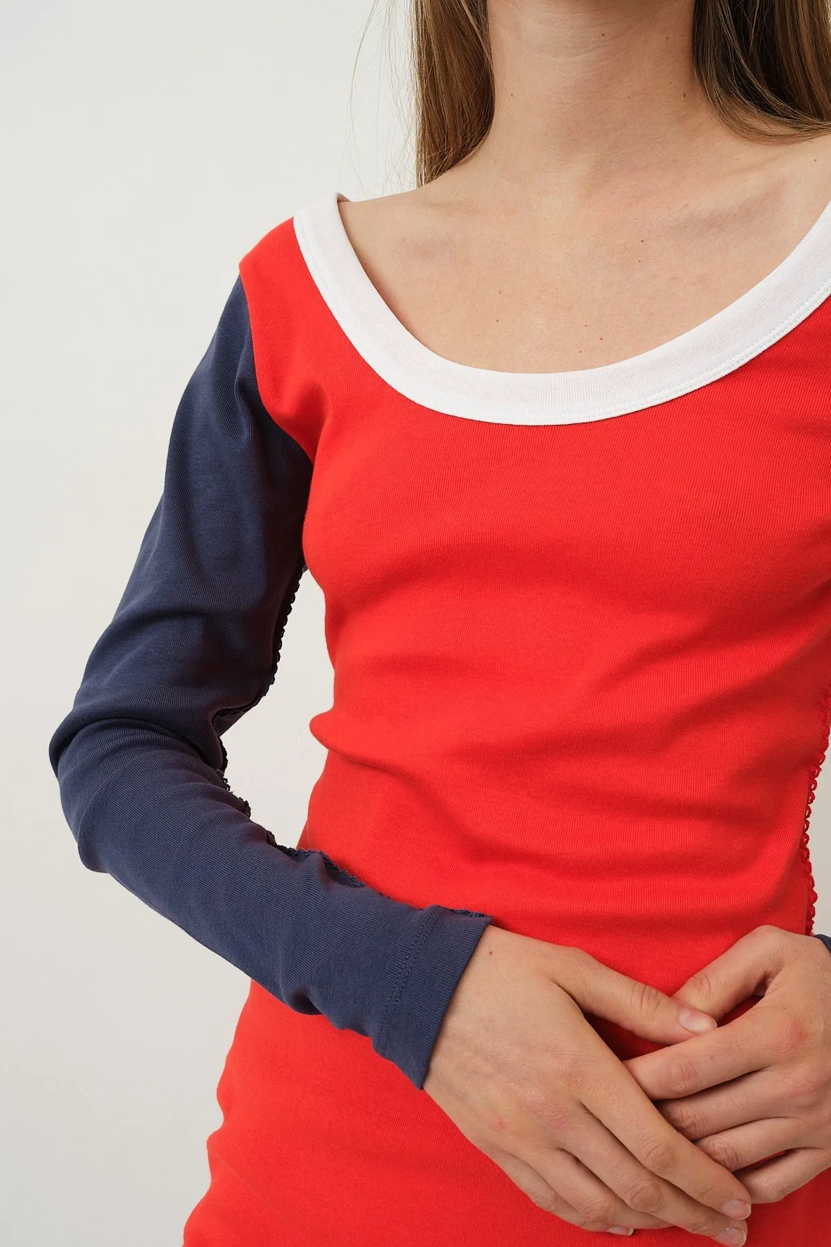 Elo Dress — Bleu / Blanc / Rouge