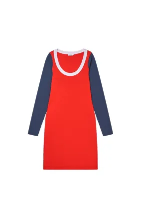 Elo Dress — Bleu / Blanc / Rouge
