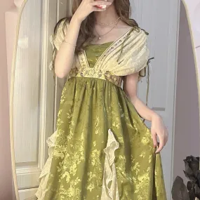 Empress of the Elves      Dress Kawaii Academia Y2K Cottagecore Coquette Fairycore Dollette Princesscore