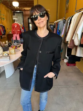 Escada Collarless Blazer