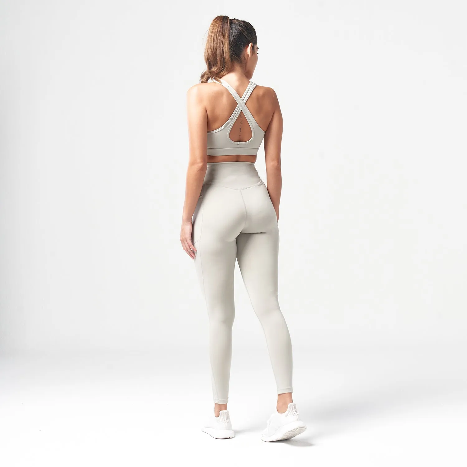 Essential High Waisted Leggings 27"  - Willow Grey