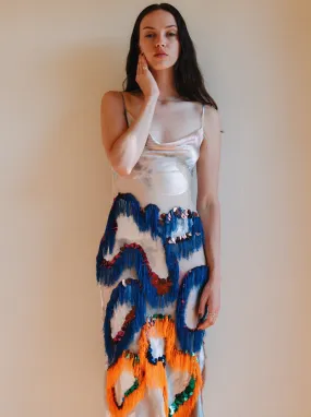 Firework Fringe Slip Dress
