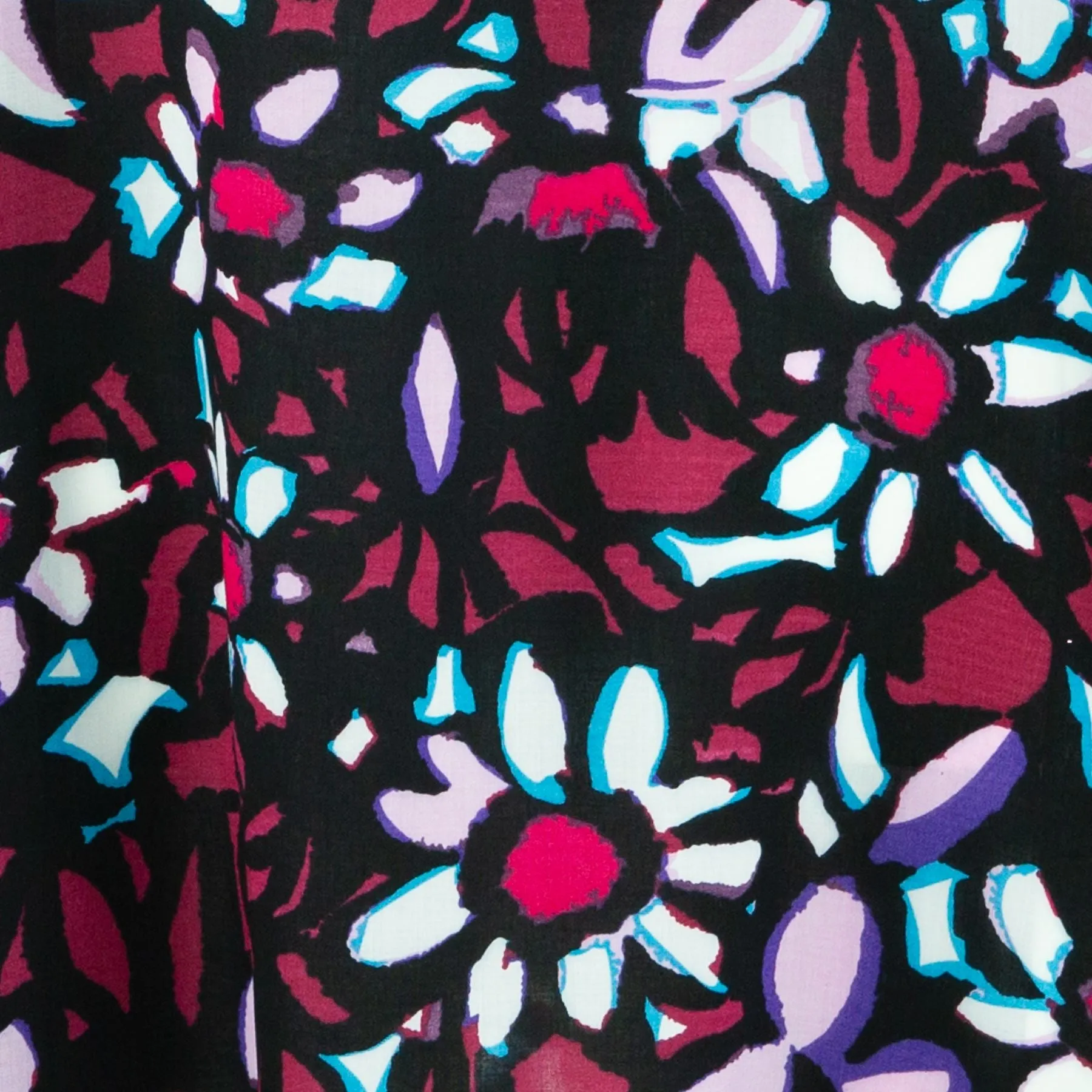 Floaty Asymmetrical Summer Dress  - Floral Sketch