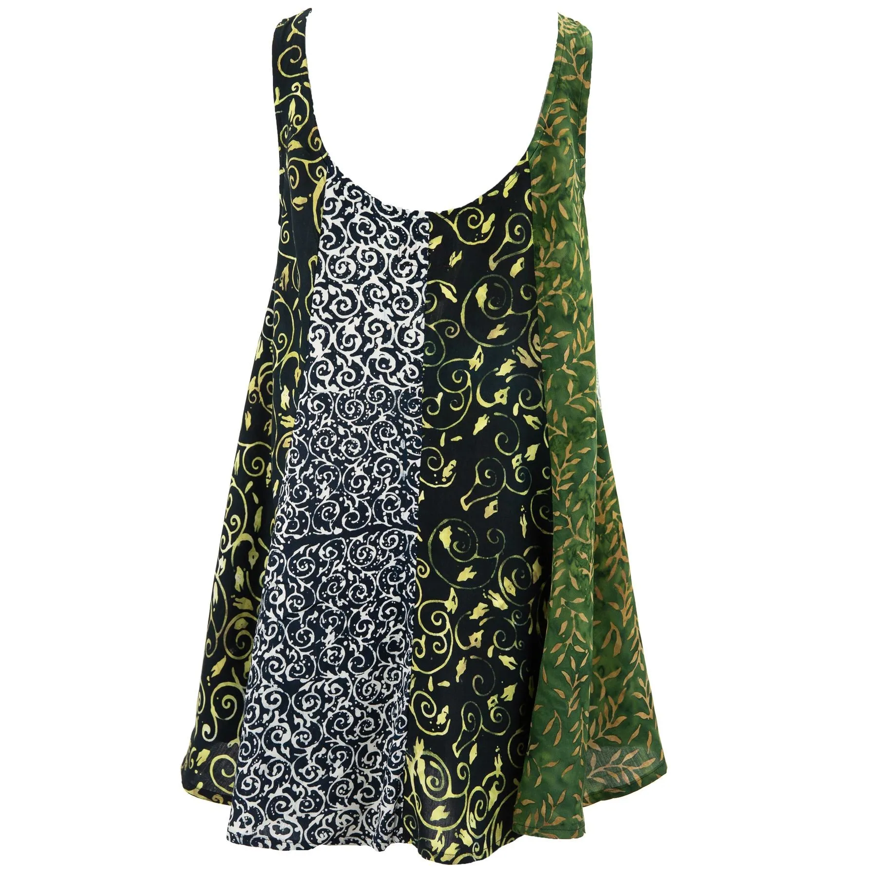 Floaty Dolly Dress - Fossil Forest Black