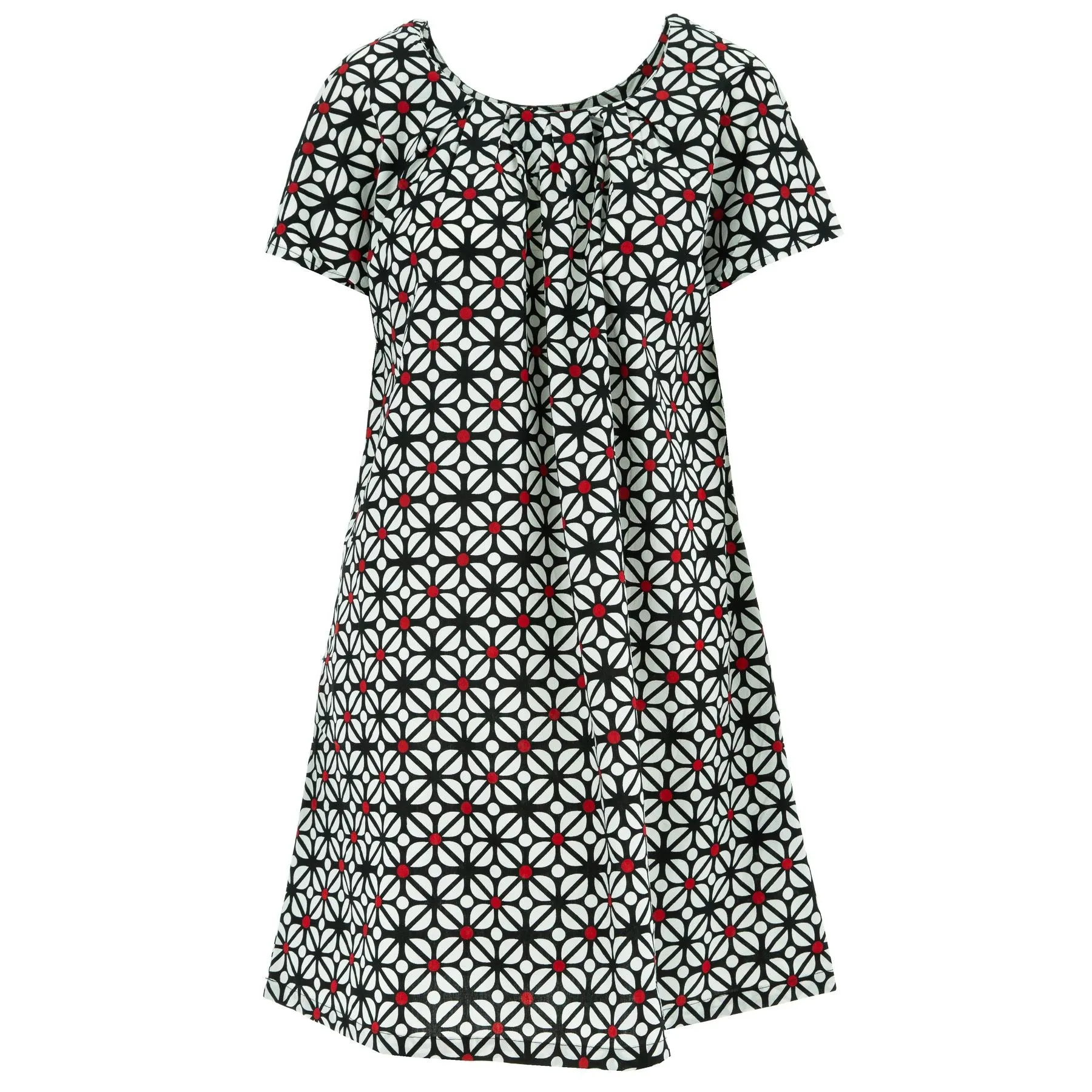 Floaty Pocket Pleat Dress - Square Bud