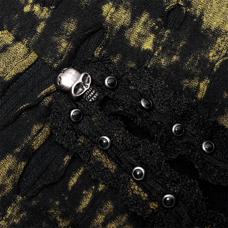 Gothic abstract print slip dress