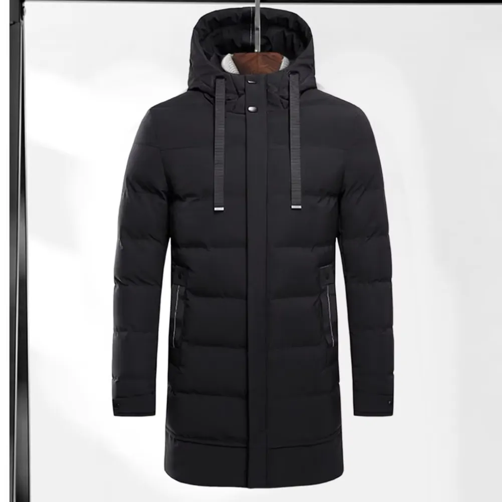 Granver - Puffer Jacket Heren Lang met Capuchon, Winddicht, Geïsoleerd & Waterafstotend