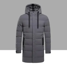 Granver - Puffer Jacket Heren Lang met Capuchon, Winddicht, Geïsoleerd & Waterafstotend