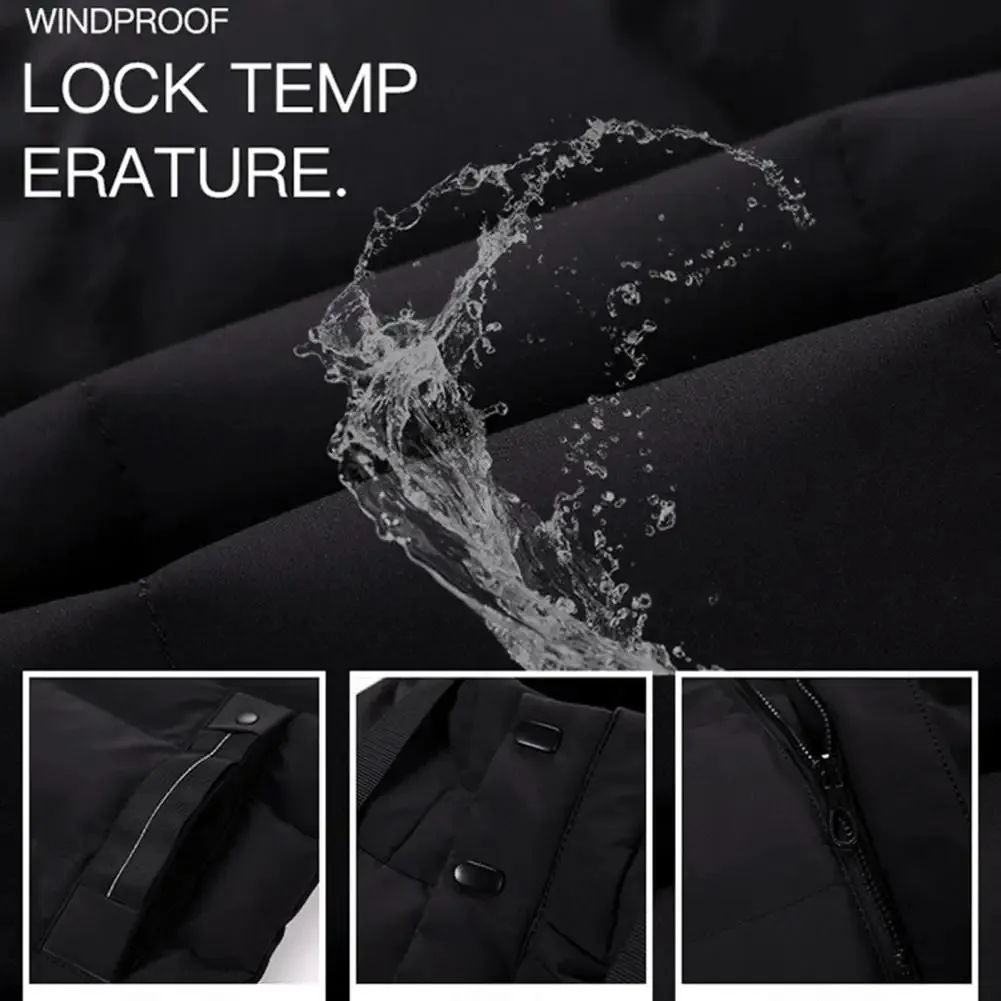 Granver - Puffer Jacket Heren Lang met Capuchon, Winddicht, Geïsoleerd & Waterafstotend
