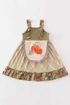 Green Retro Pumpkin Dress
