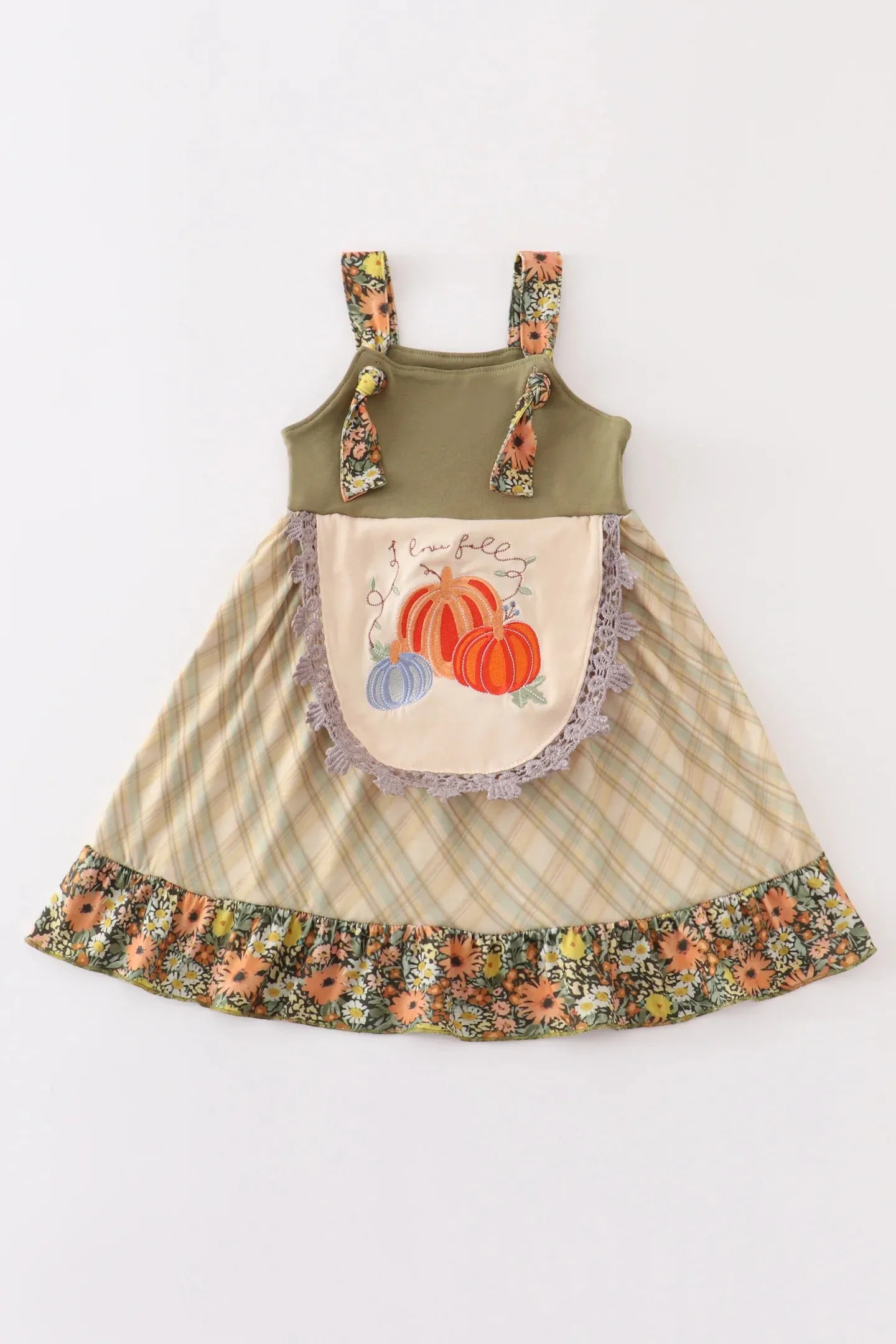 Green Retro Pumpkin Dress