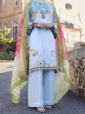 Grey Lawn 3 Piece Stitched - ALP-3PS-1577