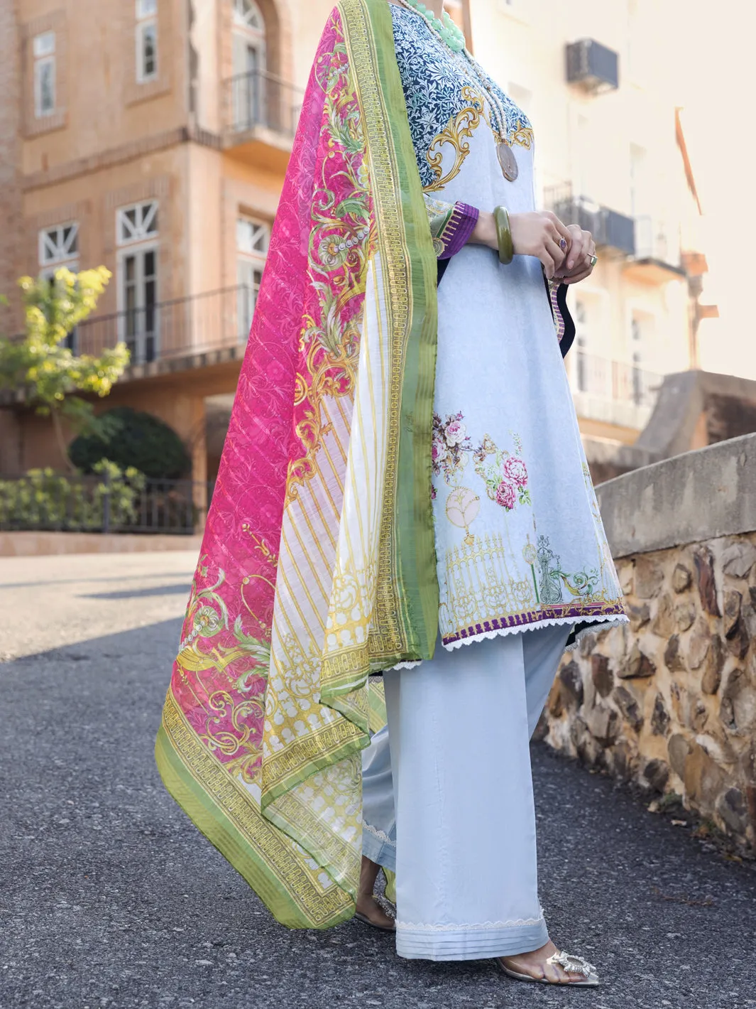 Grey Lawn 3 Piece Stitched - ALP-3PS-1577
