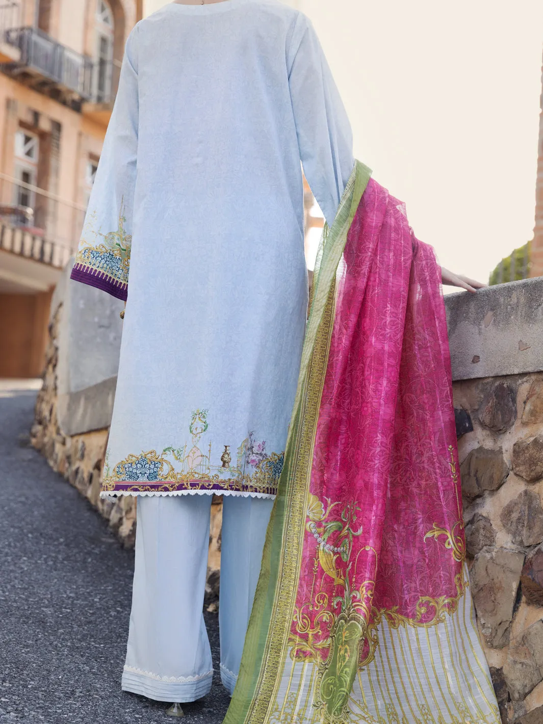 Grey Lawn 3 Piece Stitched - ALP-3PS-1577