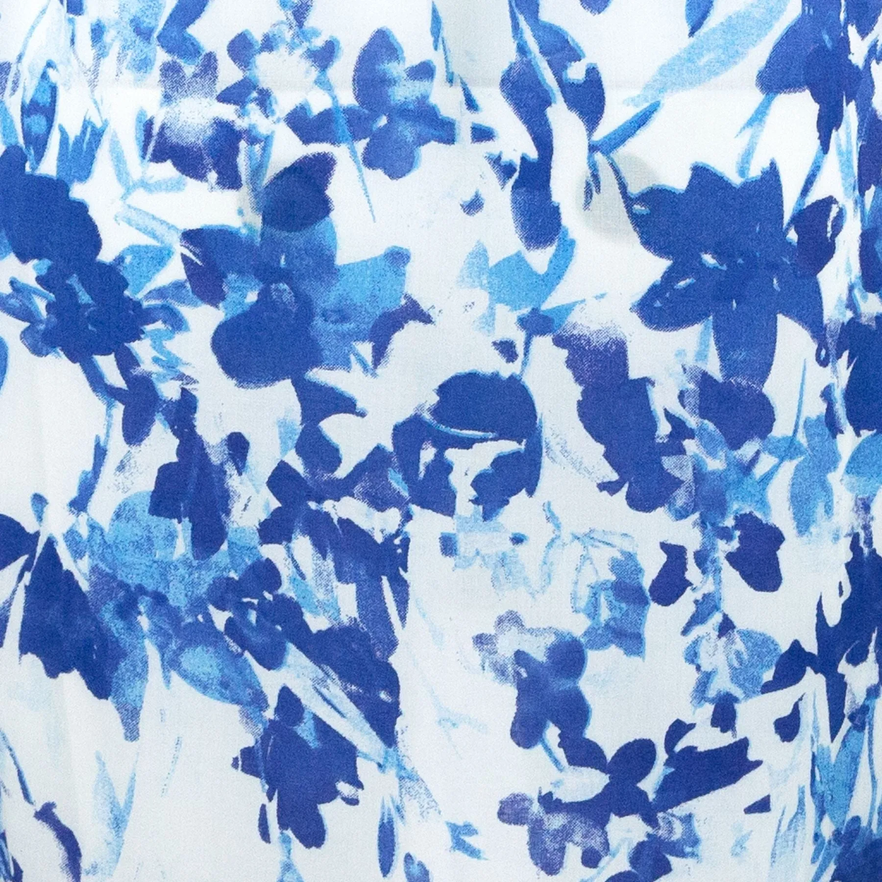 Halterneck Wrinkle Dress - Blue Blossom