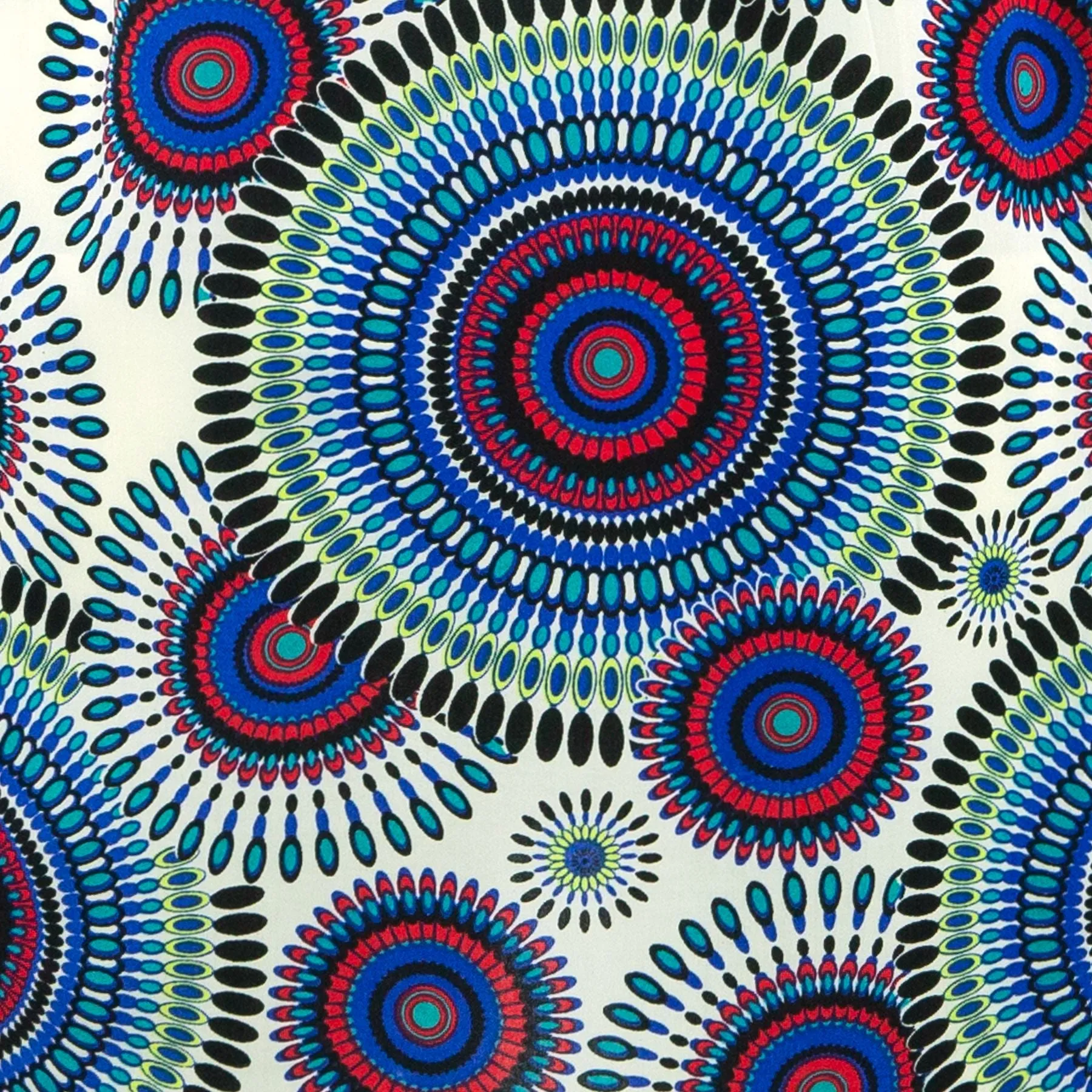 Halterneck Wrinkle Dress - Blue Kaleidoscope