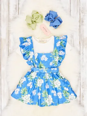 Hydrangea Overall Dress Outfit