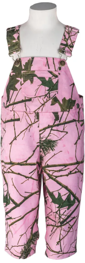 INFANT PINK FOREST CAMO RANGER BIB OVERALL