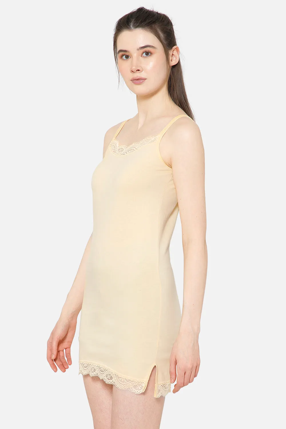 Intimacy Full Coverage Sweat-Absorbent Cotton Kurta Slip – IN09 | Comfortable & Breathable for All Seasons