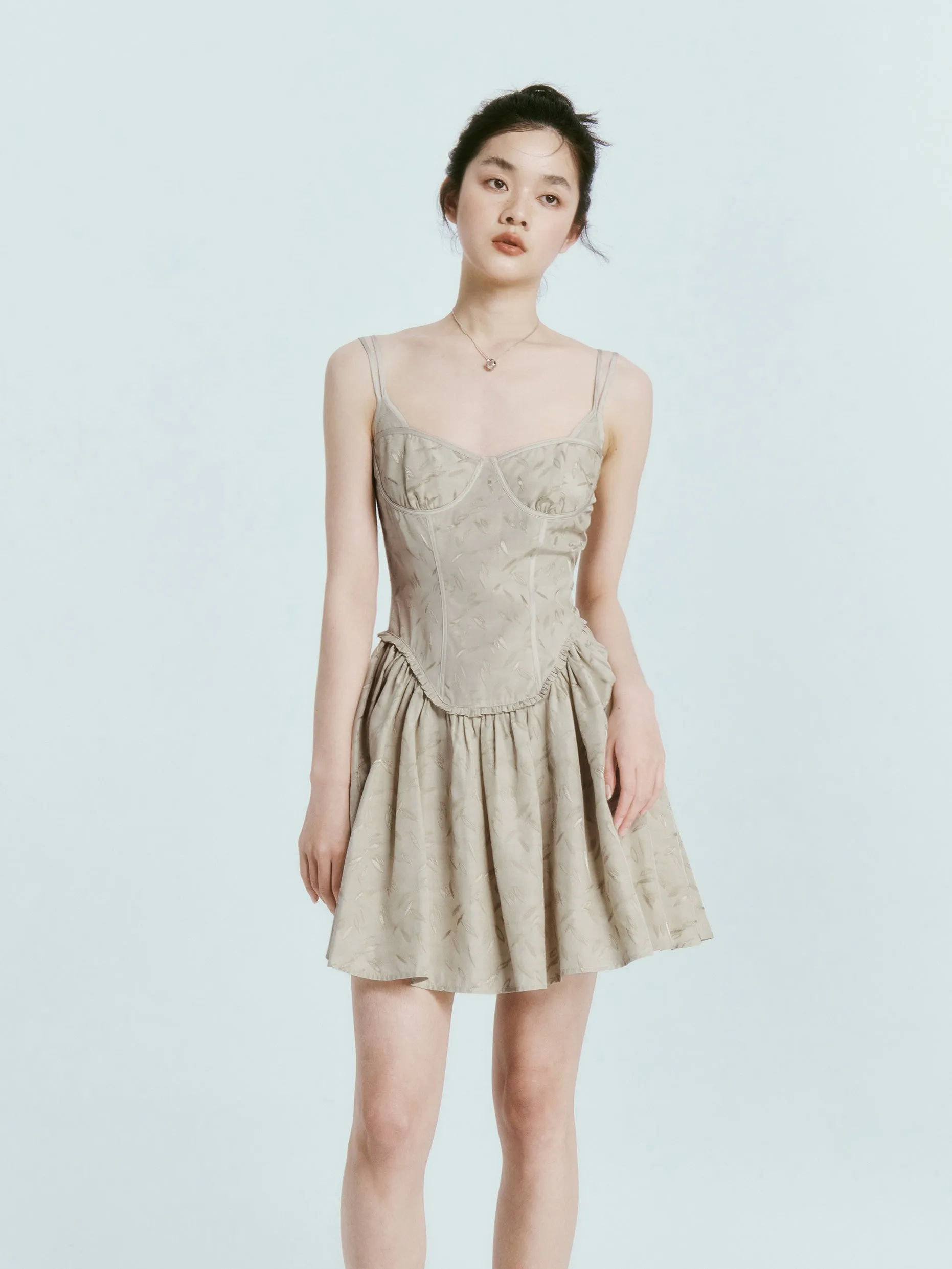 Jacquard Classical Slip Dress