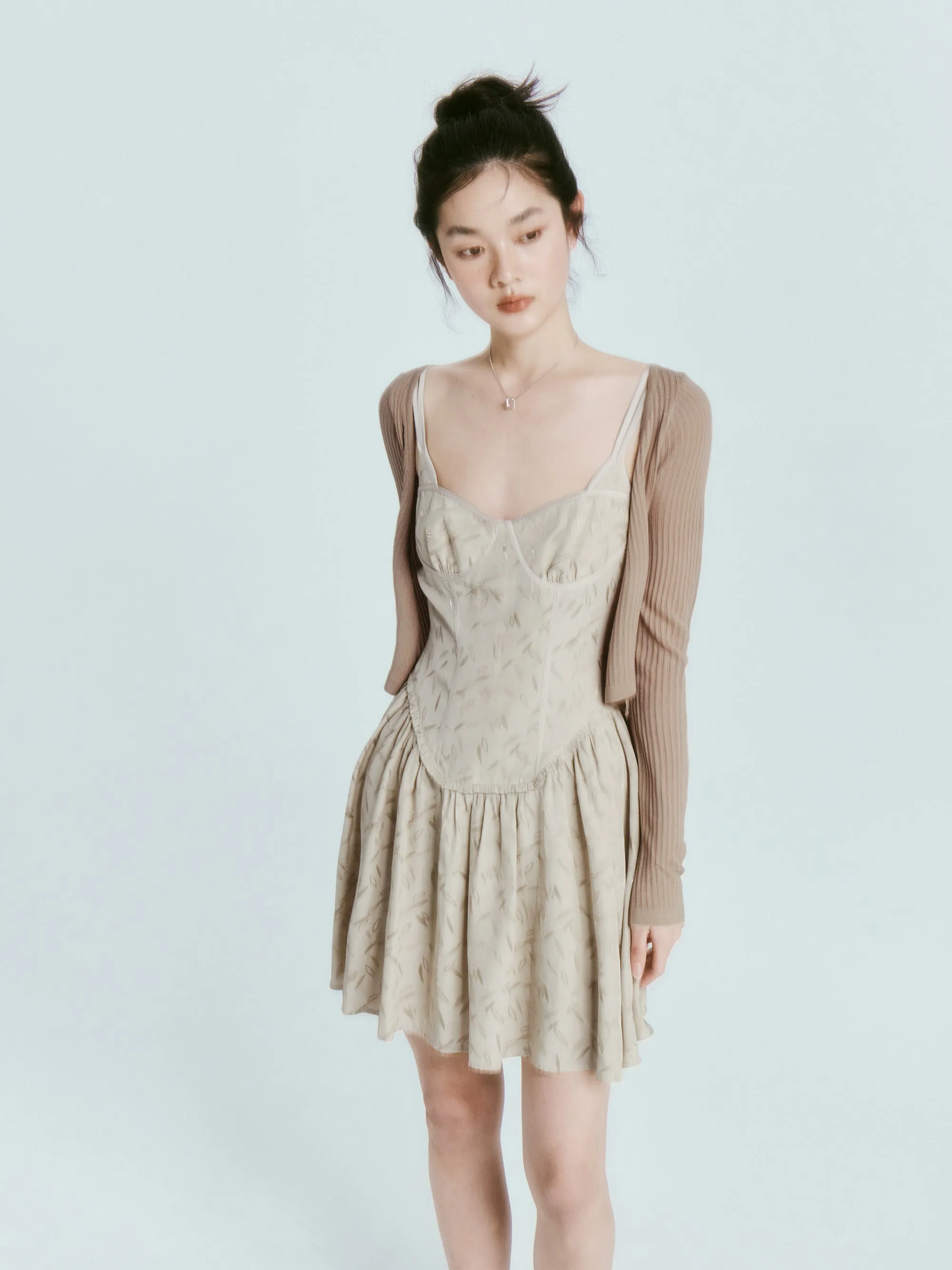 Jacquard Classical Slip Dress