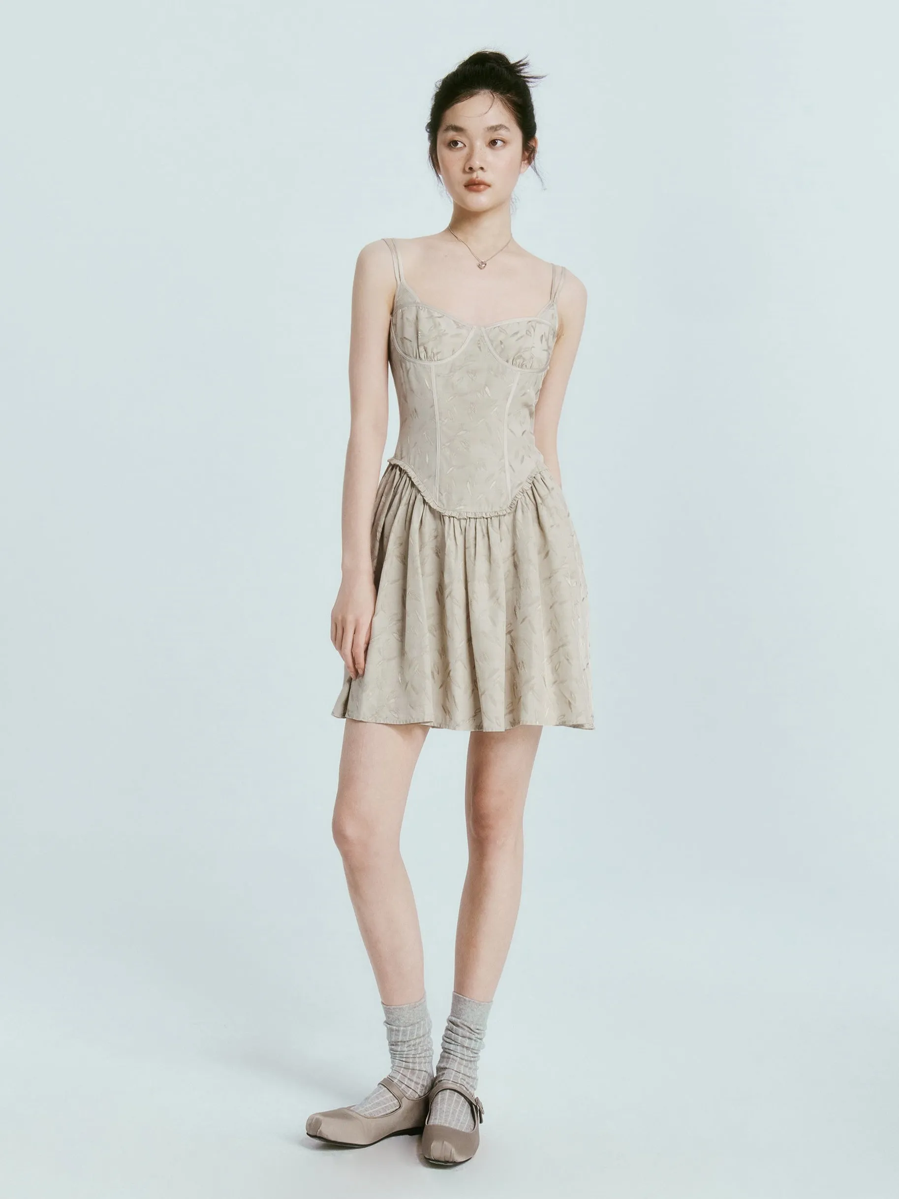 Jacquard Classical Slip Dress