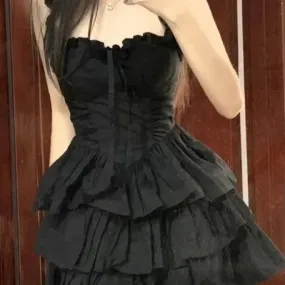 Jane's Raven Feather Sonnet     Goth  Dress Dark Academia Kawaii Academia Y2K Cottagecore Coquette Fairycore Dollette Princesscore