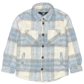 Kids Jordan Craig Vandal Flannel Shacket (Blue) 2562K