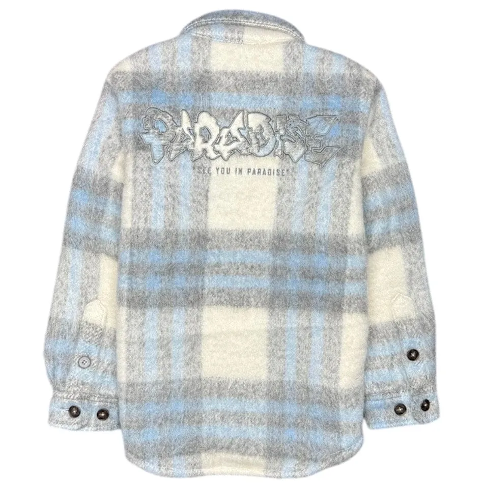 Kids Jordan Craig Vandal Flannel Shacket (Blue) 2562K