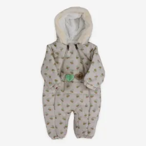 Little Hearts Long-Sleeved Hooded Overall