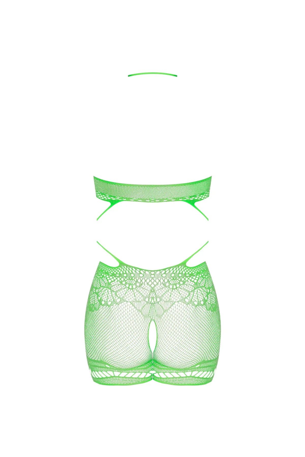 Magic Silk Seamless Crotchless Romper Lime One Size