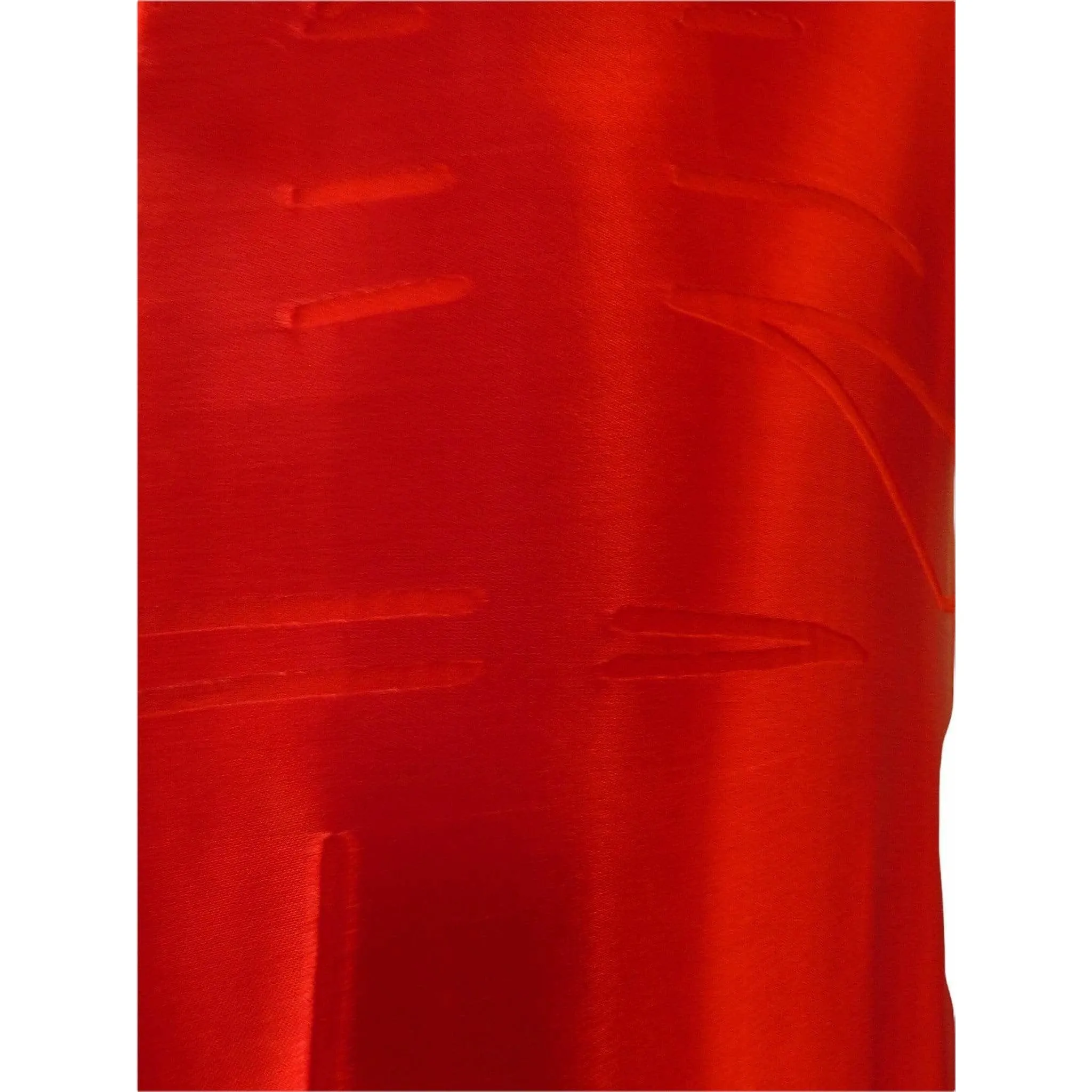 Martine Sitbon Red Silk and Velvet Dress