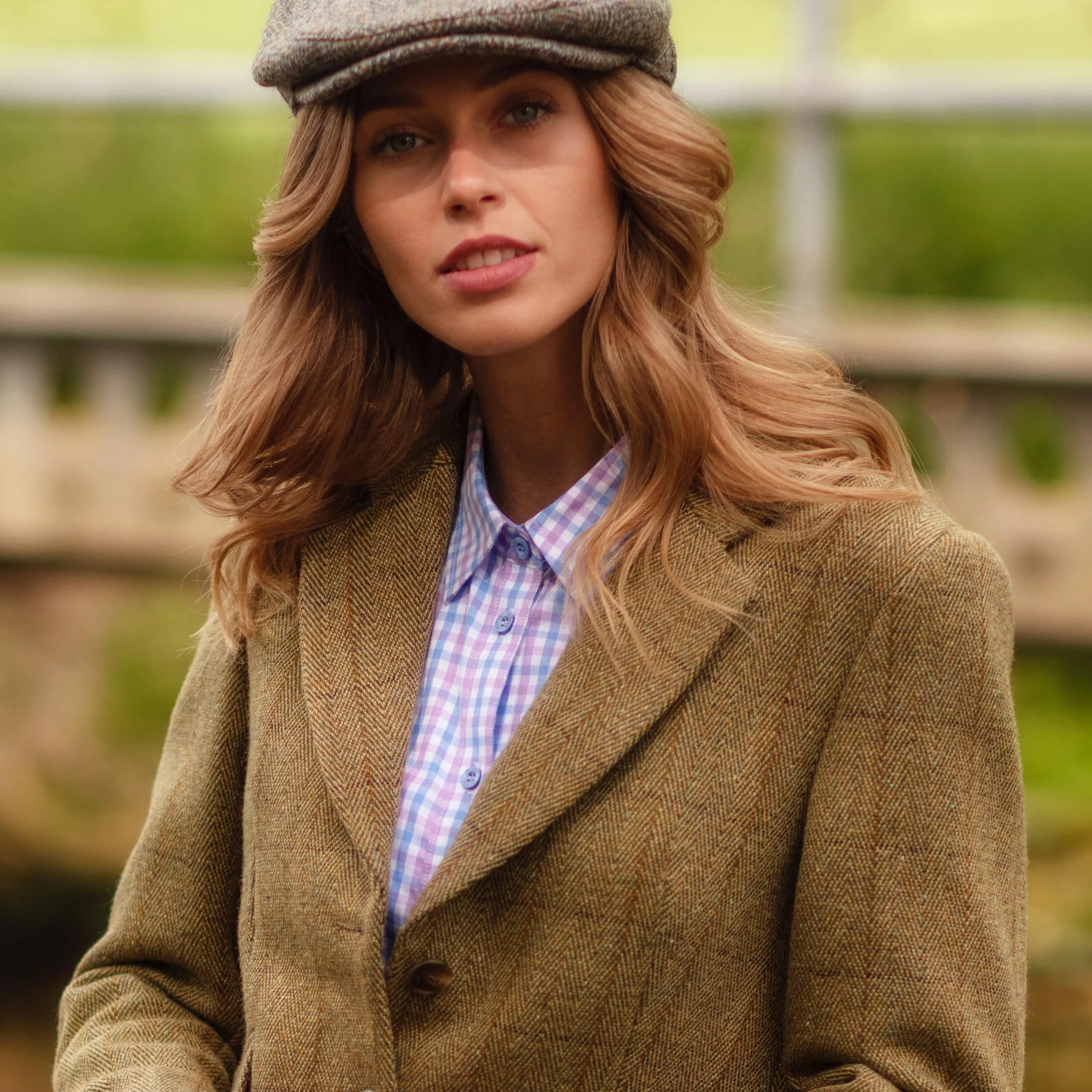 Mayland ladies hacking jacket, tweed, lys salvie