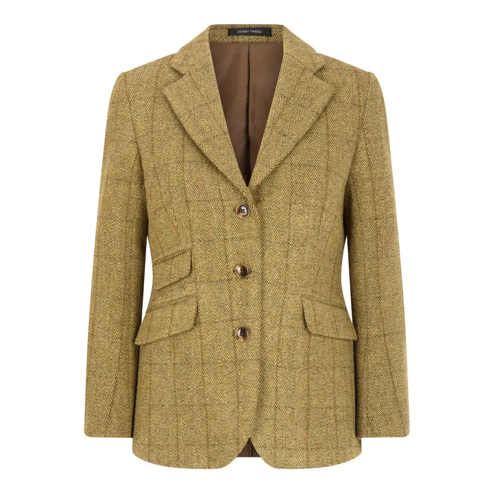 Mayland ladies hacking jacket, tweed, lys salvie