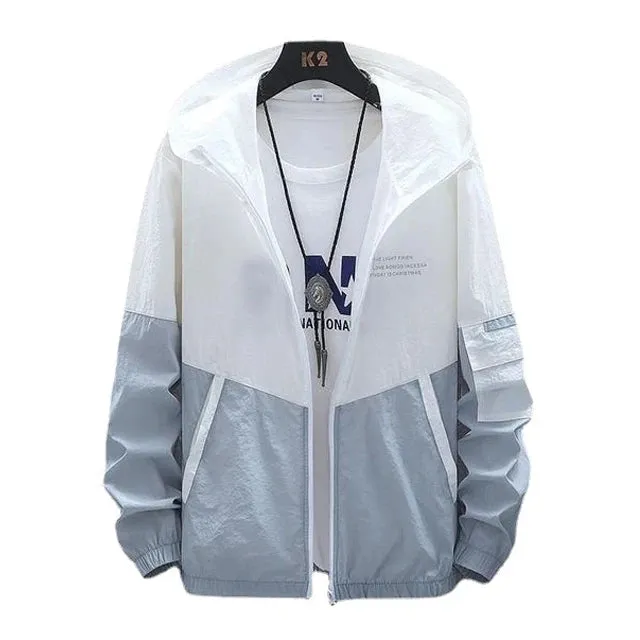 Men's Embroidered Leather Motorcycle Jacket