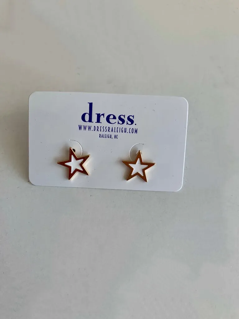 Metal Star Earrings