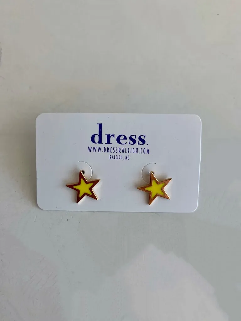 Metal Star Earrings