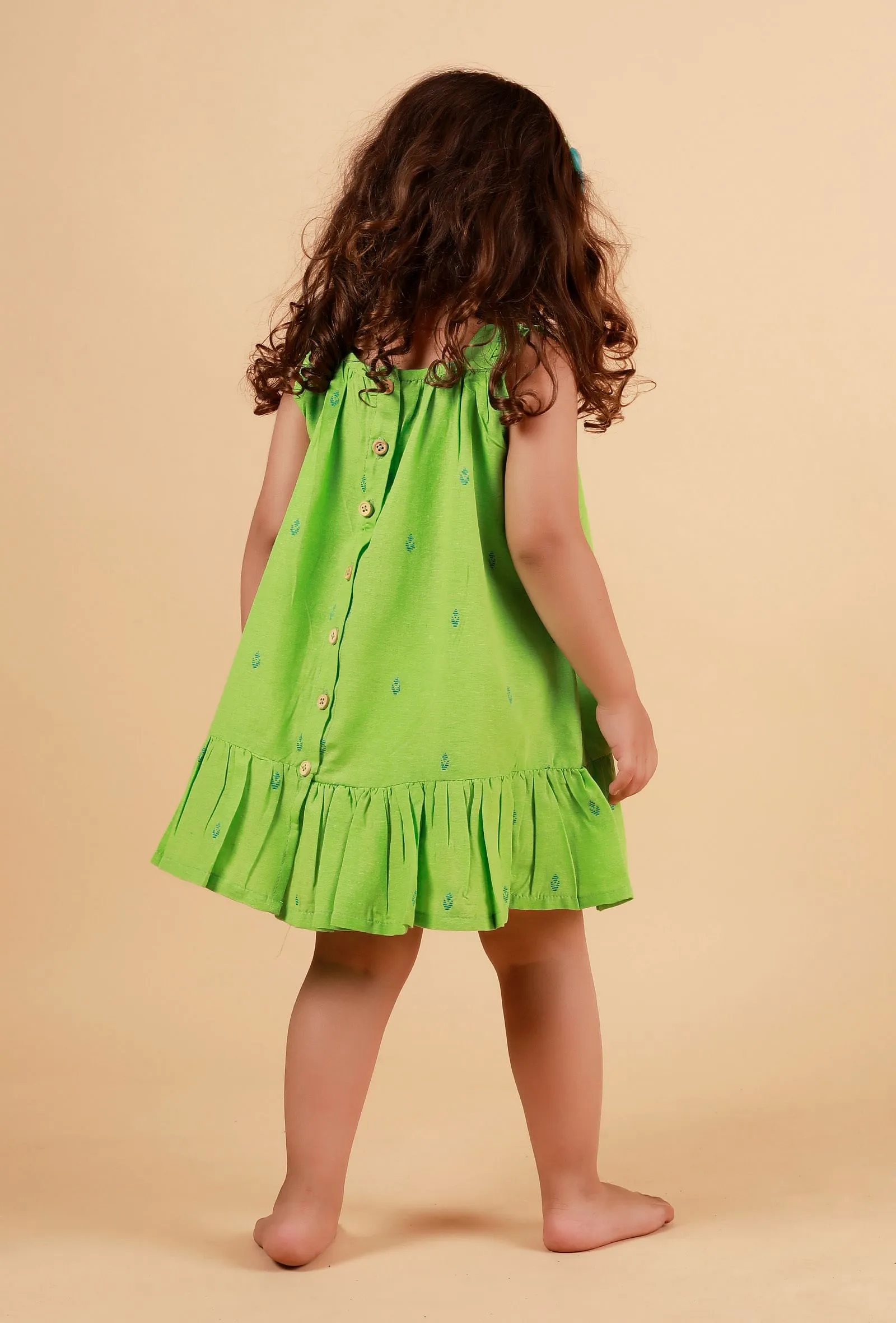 Mint Green Straight Woven Dress