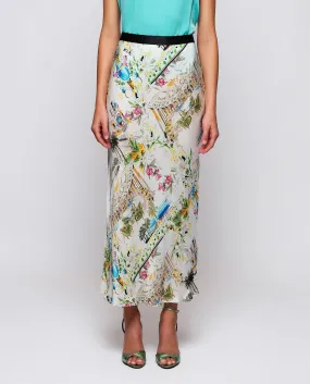 MIRTO 1956 - FIGURATIVE PRINT MIDI SKIRT