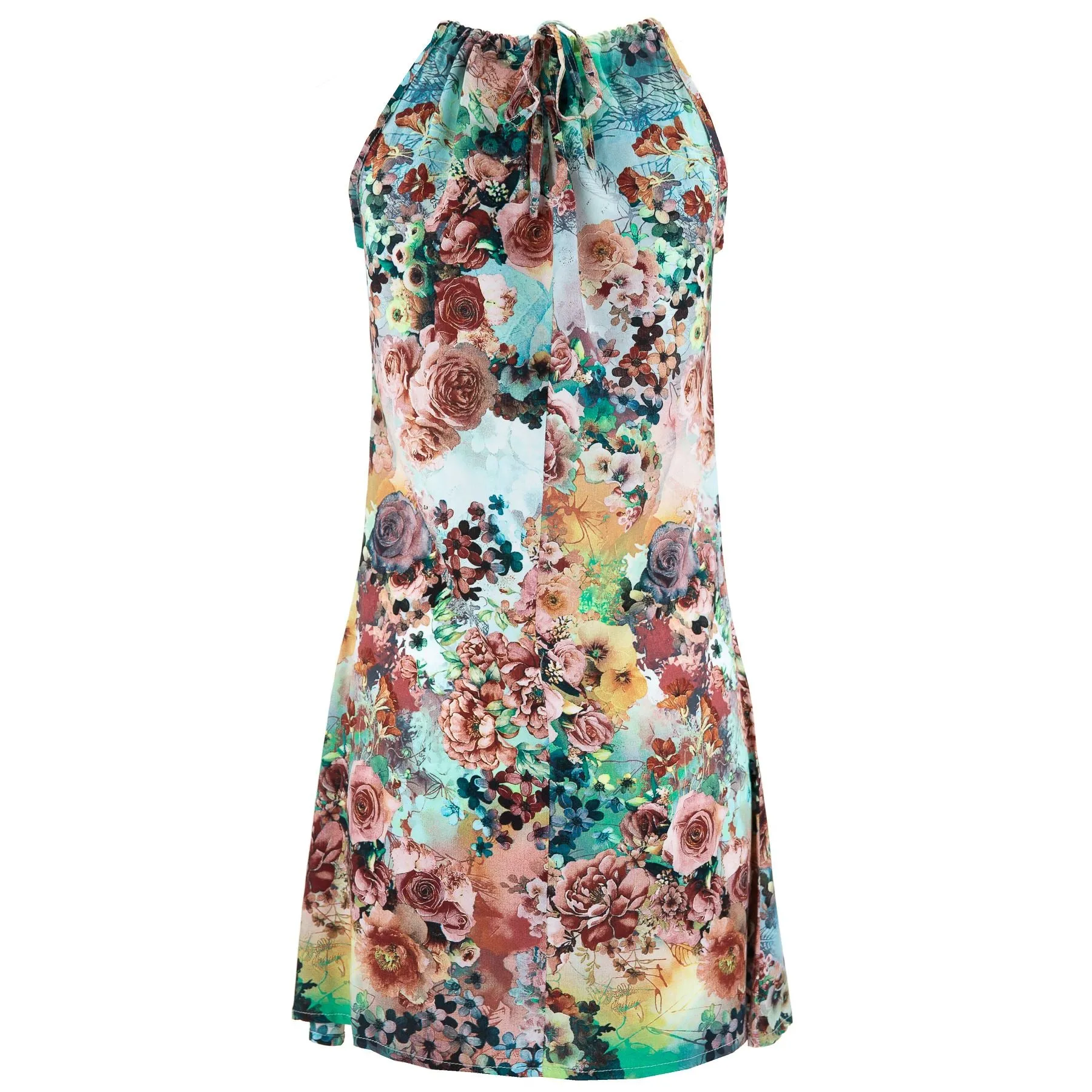 Modern Mini Dress - Rose Garden