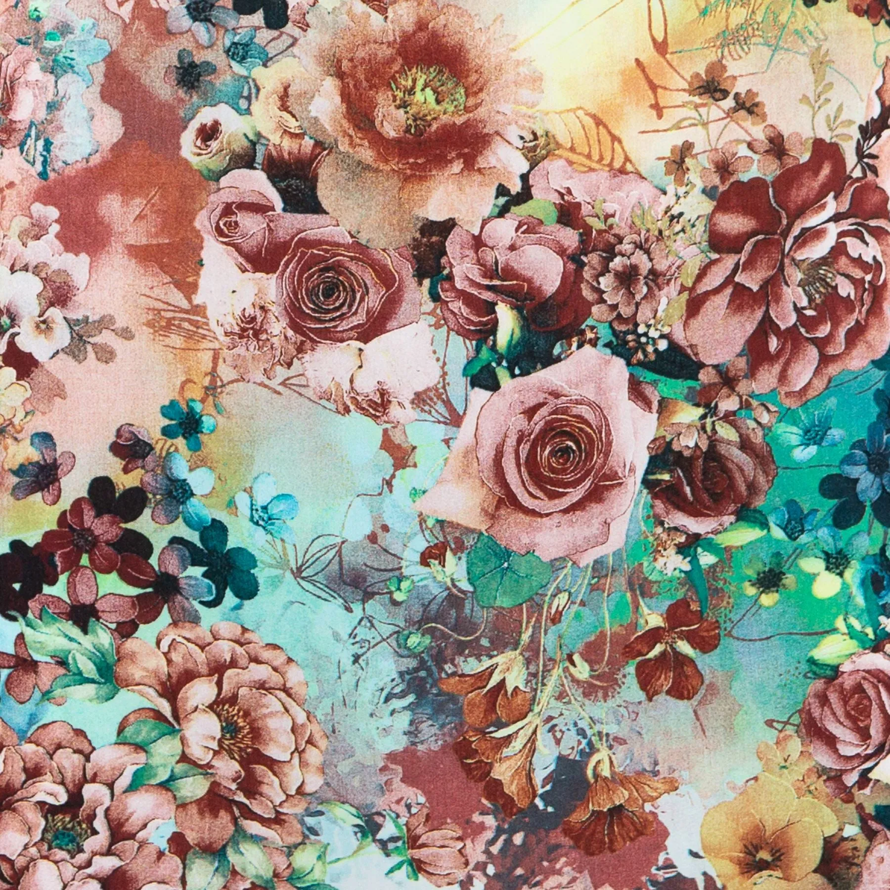 Modern Mini Dress - Rose Garden