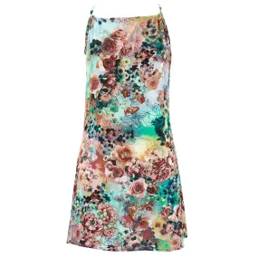 Modern Mini Dress - Rose Garden