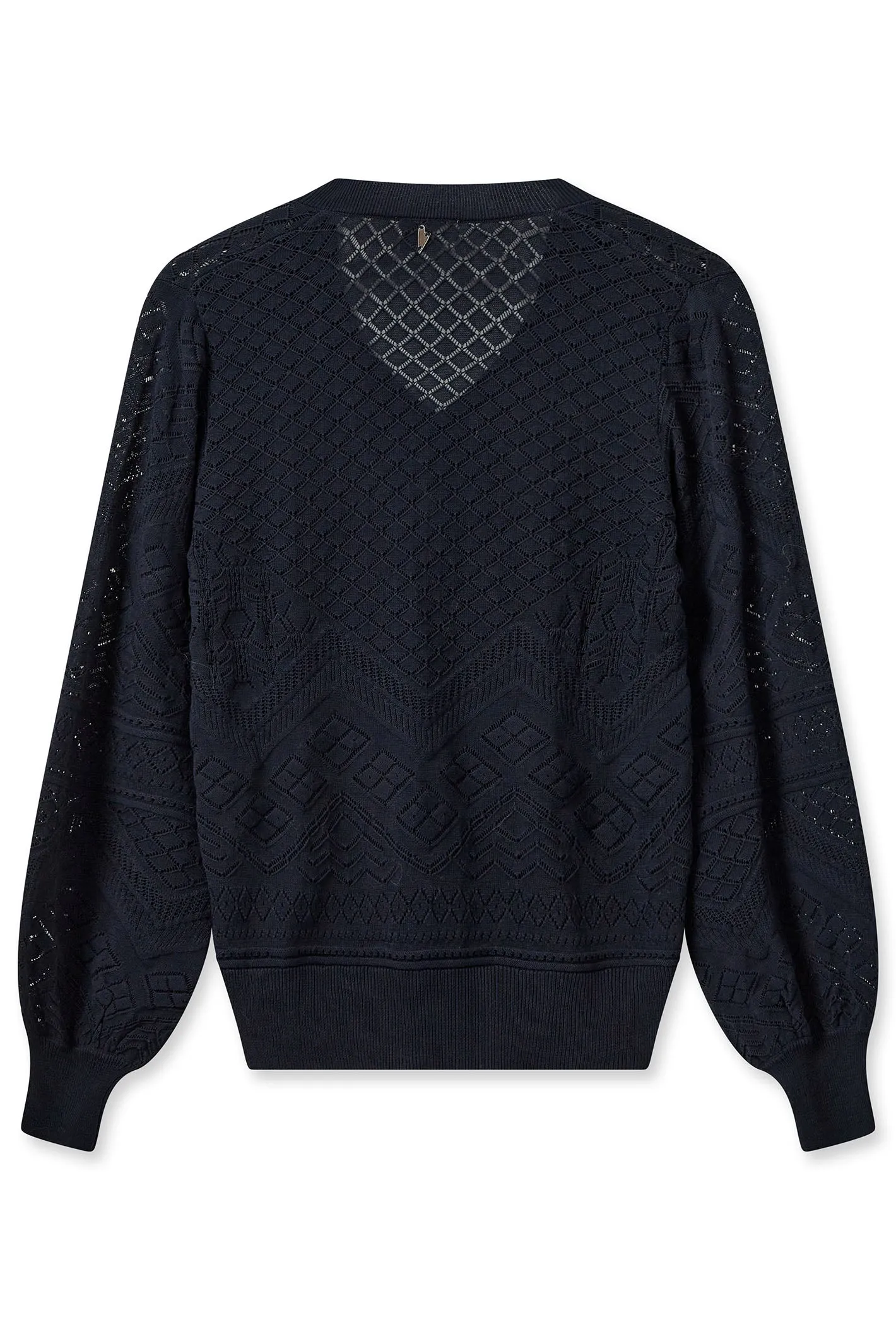Mos Mosh 158830 MMInja Salute Navy V-Neck Jumper