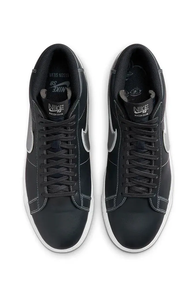Nike SB x Mason Silva Zoom Blazer Mid-Blackened Blue/Wolf Grey