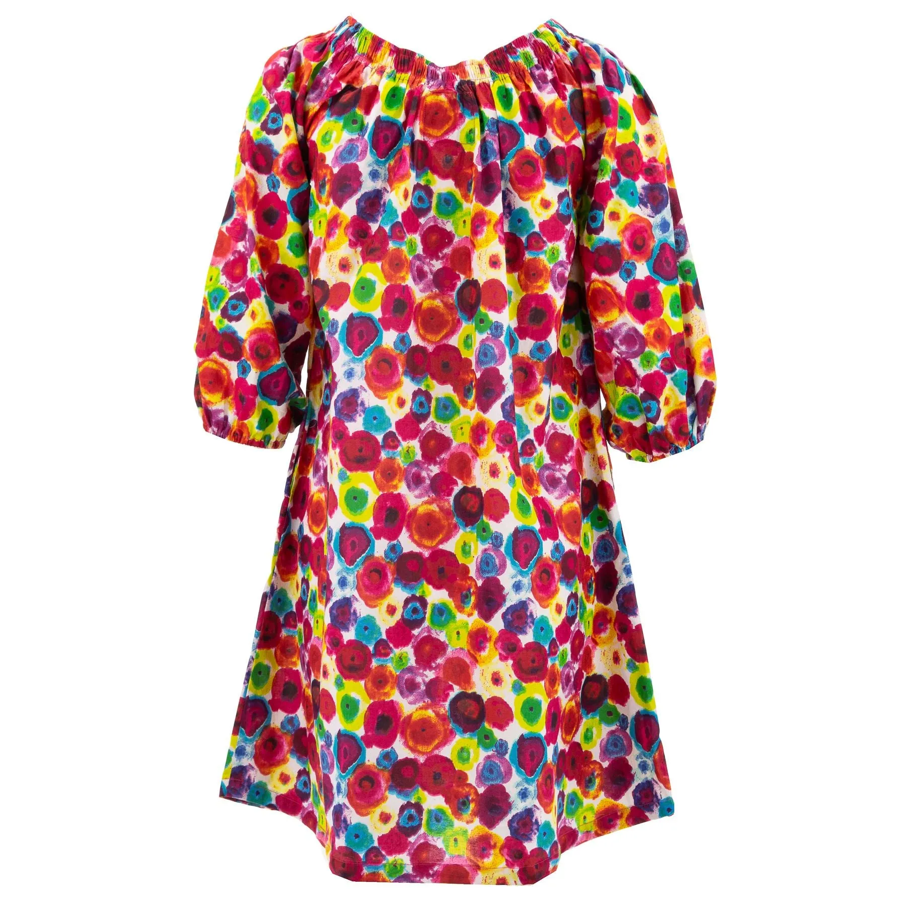 Off The Shoulder Dress - Burst Flower